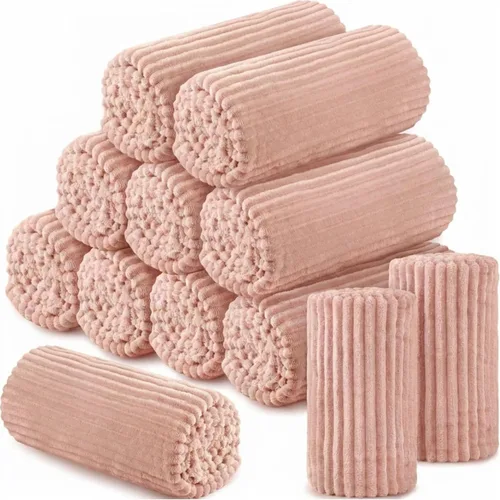 Miniatura 48 de Buryeah 6 Piezas Manta de Franela a Granel 50 x 60 pulgadas Manta para Pijamadas Boda al Aire Libre Manta Ligera, Certificado Oeko-tex Standard 100
