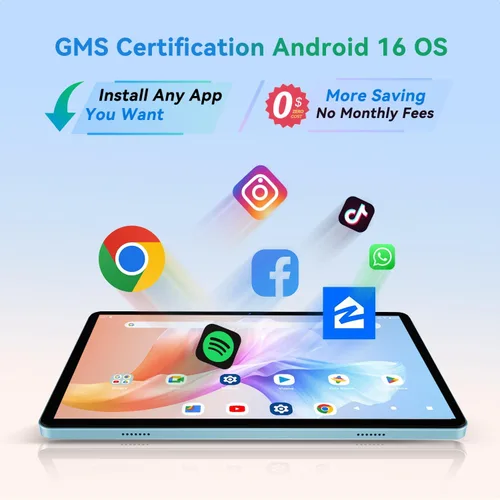 Miniatura 5 de SVITOO Tablet Android de 10 pulgadas, tableta Android 16 para niños y adultos, Octa-Core, 20 GB de RAM, 128 GB de almacenamiento, 1 TB expandible