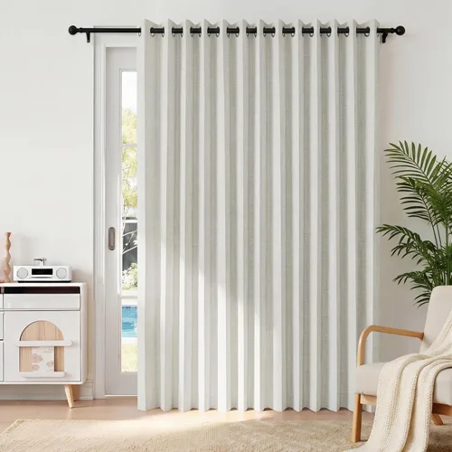 Miniatura 35 de RYB HOME - Cortinas extra largas con bloqueo de luz, persianas opacas insonorizadas para privacidad para cine en casa, oficina, fondo de patio, sala