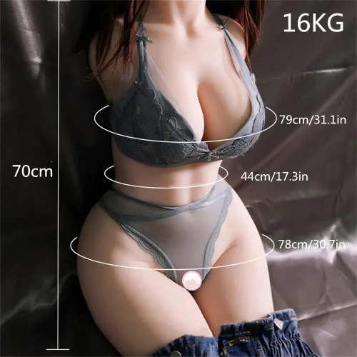 Miniatura 3 de Muñeca sexual de tamaño real de 36 libras/35.3 lbs, masturbador masculino, muñeca de amor realista 3D con vagina ano, coño, juguete sexual