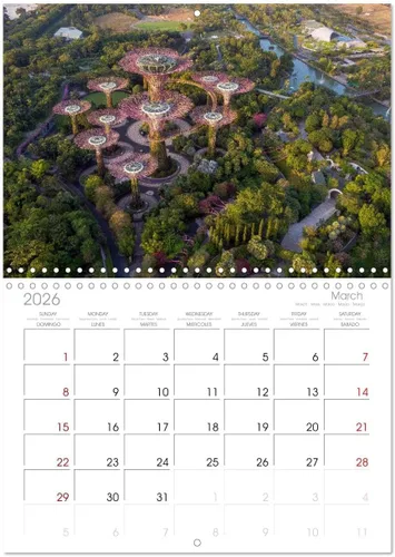 Miniatura 7 de Singapur - Ciudades modernas y naturaleza intacta. (calendario mensual de pared 2024 11.7 x 16.5 pulgadas (abierto), calendario de 14 meses CALVENDO