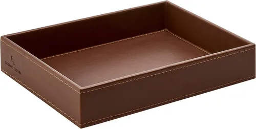 Miniatura 6 de GALLAWAY LEATHER Bandeja de valet para hombres - Organizador de mesita de noche Bandeja EDC para billetera y llaves - Bandeja recogetodo de cómoda