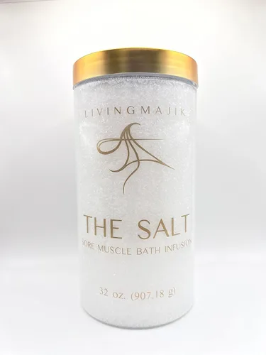 Miniatura 5 de The Salt 32 oz – Infusión de baño muscular para dolor totalmente natural con sal de Epsom, aceites esenciales, árnica y aceite hidratante