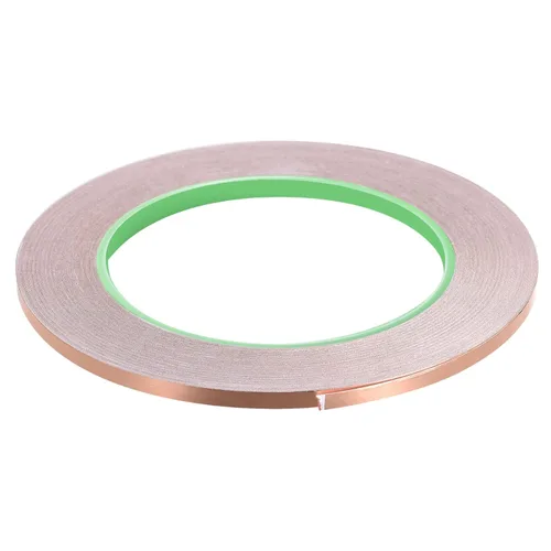 Cinta adhesiva conductora de lámina de cobre de doble cara, [para blindaje EMI, vitrales, circuitos de papel, conexión a tierra] - 1/8 pulgadas/98