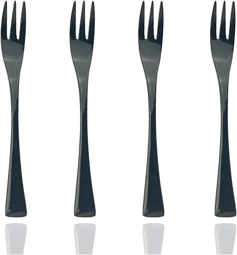 Miniatura 17 de JASHII Juego de cubiertos de 20 piezas de acero inoxidable multicolor para 4, utensilios de comida, incluye tenedores, cuchillos, cucharas, aptos