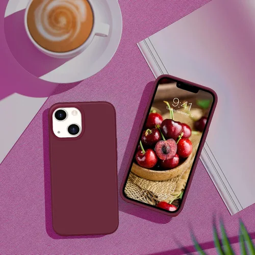 Miniatura 103 de GUAGUA Funda compatible con iPhone 17 Pro Max de 6.9 pulgadas, silicona líquida, goma de gel suave, delgada, forro de microfibra delgada