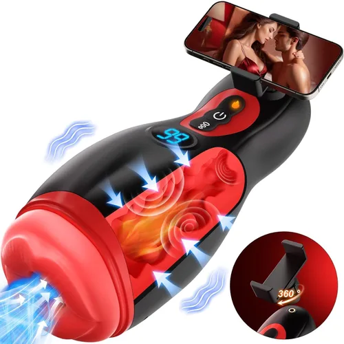 Miniatura 8 de Juguetes sexuales para adultos, masturbador masculino, control por aplicación, juguetes sexuales para adultos, vibrador masculino con 9 succiones