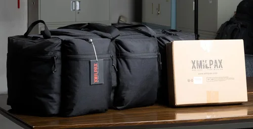 Miniatura 21 de Bolsa de lona militar grande de 100 L, bolsa de lona para despliegue, equipo deportivo, bolsa de equipaje de viaje con correas desmontables para AT