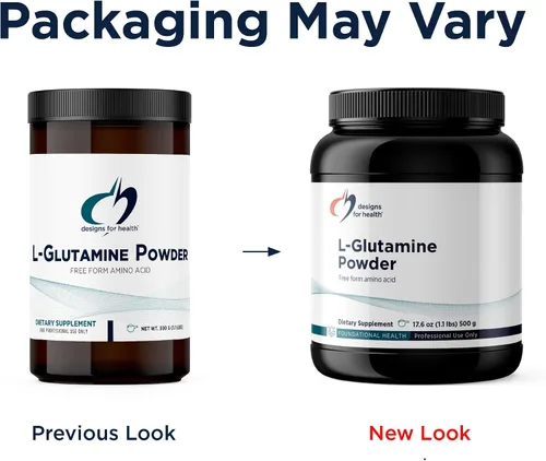 Miniatura 4 de Designs for Health L Glutamina en polvo – Suplemento de aminoácidos de 3000 mg para apoyar la recuperación muscular, digestiva, inmune + salud