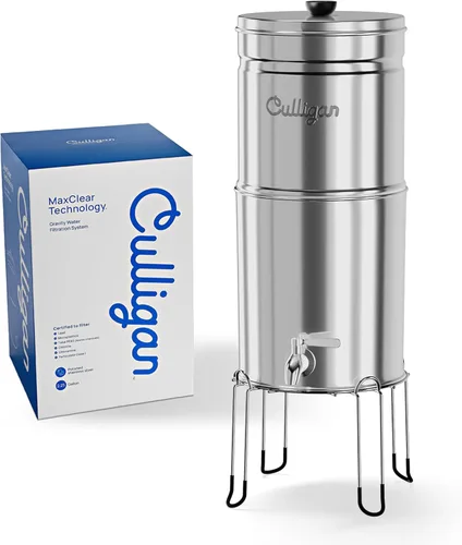 Miniatura 3 de Culligan MaxClear - Sistema de filtro de agua por gravedad de 2.25 galones, elimina microplásticos, PFAS y plomo, certificado NSF/ANSI, filtro