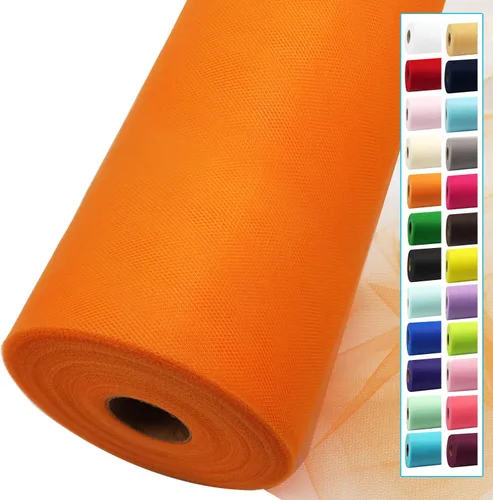 Miniatura 12 de Rollos de tela de tul dorado antiguo de 54 pulgadas por 10 yardas, rollo de tela de tul para bodas, decoraciones de Navidad, envoltura de regalos