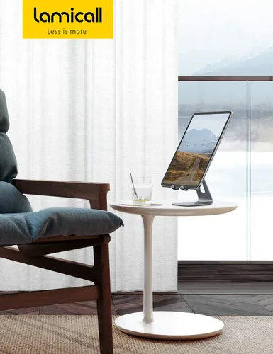 Miniatura 7 de Lamicall - Soporte para tableta, soporte para escritorio - Base de acoplamiento de escritorio ajustable multi-ángulo, compatible con iPad Pro 11