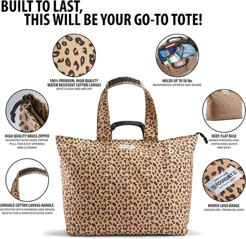 Miniatura 2 de Foundry by Fit + Fresh, All The Things - Bolsa de mano, equipaje, bolsa de lona de viaje, bolsas de fin de semana para mujer