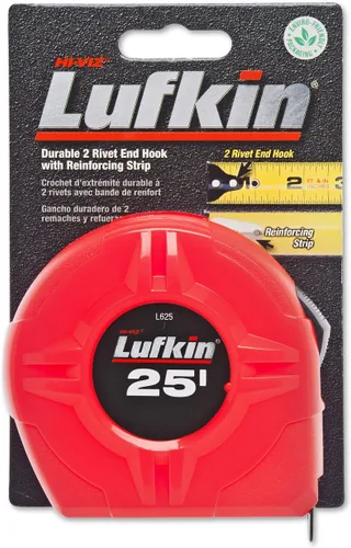 Miniatura 4 de Cinta métrica retráctil Lufkin, 1 pulgada x 26 pies, de alta visibilidad, color naranja, L625CME