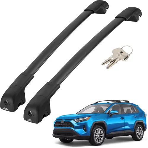 Miniatura 14 de JOYTUTUS Barras transversales de techo con cerradura compatibles con Chevy Chevrolet Traverse 2022-2026, barras transversales antióxido de aluminio