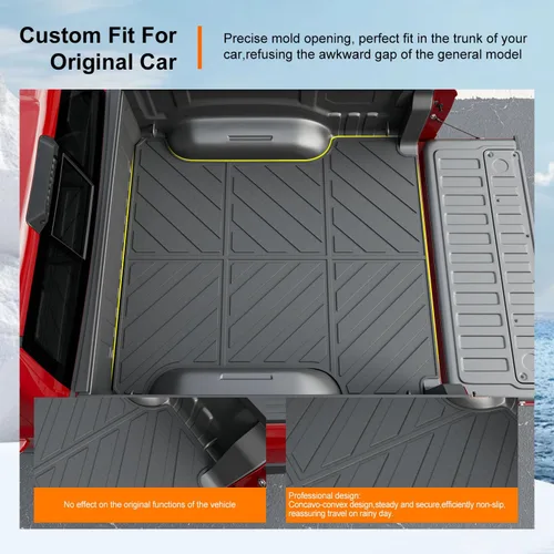 Miniatura 2 de powoq Alfombrilla para cama de 5.7 pies Compatible con forro para cama de Dodge Ram 1500 2019-2026 Todo clima TPE Alfombrilla de repuesto para cama