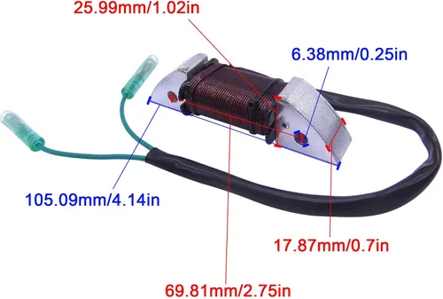 Miniatura 6 de Motor de barco 3B2-06123-0 3B2061230 3B2-06123-1 3B2061231 3B2-06128-0 3B2061280 Bobina de carga de alternador para Tohatsu para Nissan Parsun
