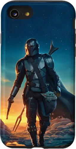 Miniatura 17 de iPhone 11 Pro Max Star Wars The Mandalorian and Grogu Sunset Poster Case