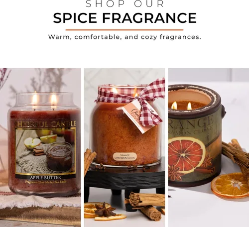 Miniatura 4 de A Cheerful Giver - Vela perfumada en tarro de vidrio Autumn Orchards (24 onzas) con tapa y fragancia fiel a la vida, fabricada en Estados Unidos