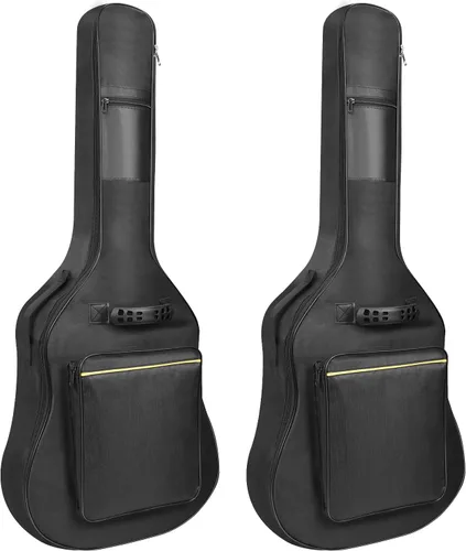 Mdvora Bolsas de guitarra – Paquete de 1/2/3 bolsas de concierto, 38-41 pulgadas, funda para guitarra eléctrica y acústica, Oxford impermeable, dos