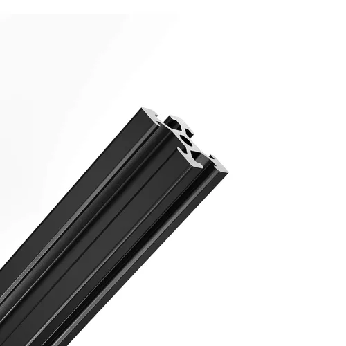 Miniatura 3 de 4 unids 2020 V tipo perfil de aluminio 27.559 in marco de extrusión negro anodizado riel lineal europeo para impresora 3D