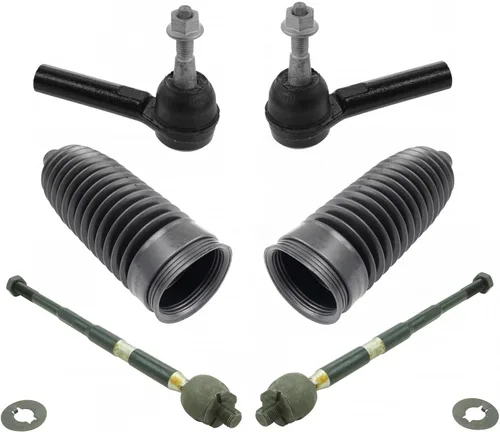 Miniatura 116 de TRQ Kit de dirección interior y exterior para lado del conductor y del pasajero delantero, con cremallera de dirección y fuelle de piñón compatible