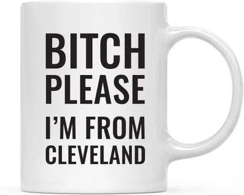 Miniatura 90 de Andaz Press Taza de café de 11 onzas, regalo de broma, Bitch Please I'm from Alabama, paquete de 1, incluye caja de regalo, divertidas ideas