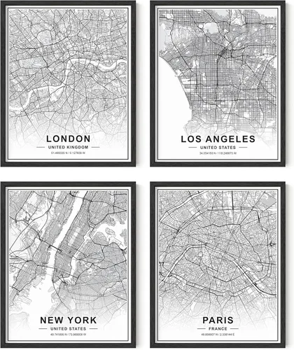 Miniatura 12 de HAUS AND HUES Arte de pared de la ciudad de Nueva York y pósteres de Nueva York, juego de 6 pósteres de la ciudad de Nueva York, decoración de pared