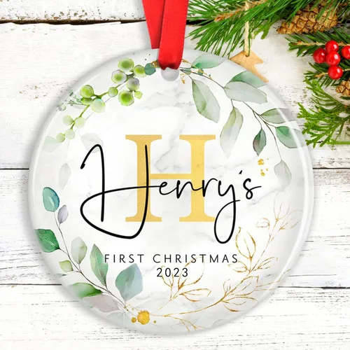 Miniatura 10 de Adornos de Navidad personalizados para camión volquete, adorno personalizado para bebé, adornos para árbol de Navidad para niños, adornos de camión