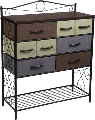 Miniatura 13 de Household Essentials - Cómoda de 8 cajones y mesa de entrada, colección Victoria Fresno