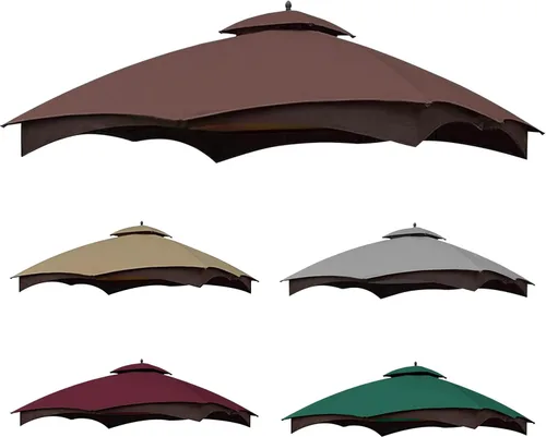 Miniatura 11 de SCOCANOPY Parte superior de repuesto azul marino compatible con el cenador Lowe's Allen Roth 10X12 modelo #GF-12S004B-1/#GF-12S004BTO/#TPGAZ17-002C