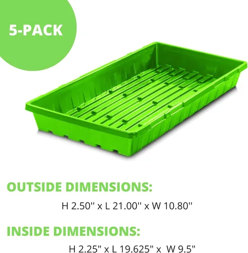 Miniatura 7 de Bandejas de inicio de semillas 1020, bandeja para plantas, bandejas de cultivo de microverdes, bandejas de semillas de plástico, bandeja