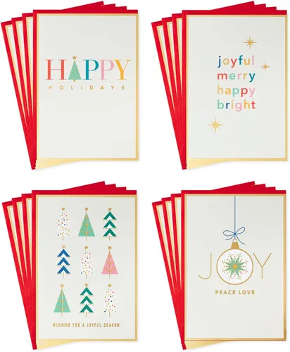 Miniatura 10 de Hallmark - Tarjetas de Navidad (6 tarjetas con sobres) Papá Noel conduciendo un auto rojo