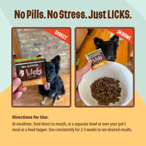 Miniatura 6 de Licks Pill Free Digestión del perro - Salud intestinal del perro y alivio de gases - Alivio de la hinchazón y suplemento de digestión para perros