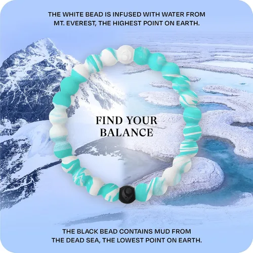 Miniatura 3 de Lokai Pulseras hawaianas de cuentas de silicona para mujeres y hombres, la colección Surf Ohana Beach Jewelry Pulsera de cuentas de moda
