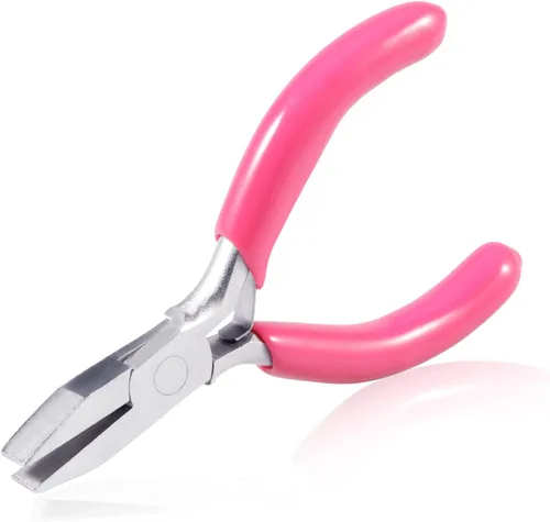 Miniatura 14 de SPEEDWOX Mini Alicates de Punta Larga de 3" Punta de Cadena con Mango de PVC Rosa para Fabricación de Joyas, Envoltura de Alambre, Cuentas