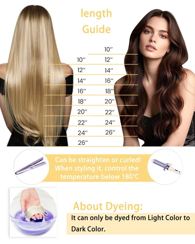 Miniatura 6 de Hetto Extensiones de cabello humano con nano cuentas, balayage, extensiones de cabello humano, color negro degradado a plateado, extensiones