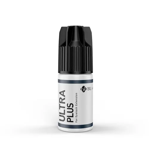 BL Lashes Ultra Plus - Pegamento de extensión de pestañas extra fuerte, secado de 2 a 3 segundos, gran retención de 7 semanas, adhesivo negro, larga