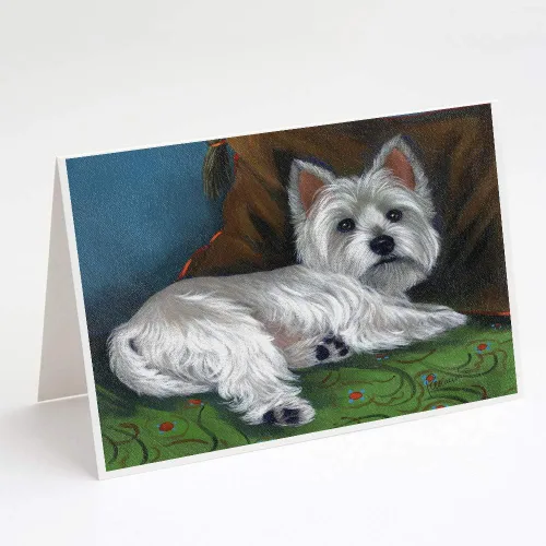 Miniatura 183 de Caroline's Treasures PPP3013GCA7P - Tarjetas de felicitación y sobres para mascotas de Basset Hound Teacher, paquete de 8 tarjetas en blanco