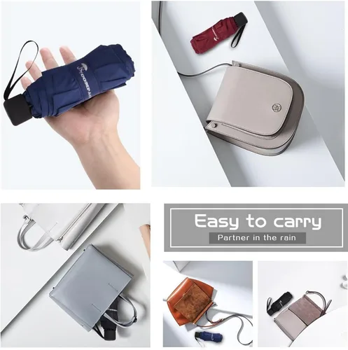 Miniatura 6 de SY COMPACT Paraguas de viaje - Mini paraguas compacto portátil ligero - Tienda de venta de fábrica