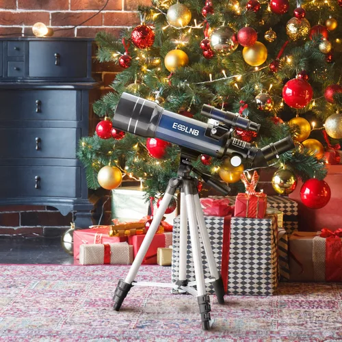 Miniatura 9 de ESSLNB - Telescopio para adultos, telescopio refractor de apertura de 70 mm (15X-180X) para principiantes de astronomía, telescopio portátil
