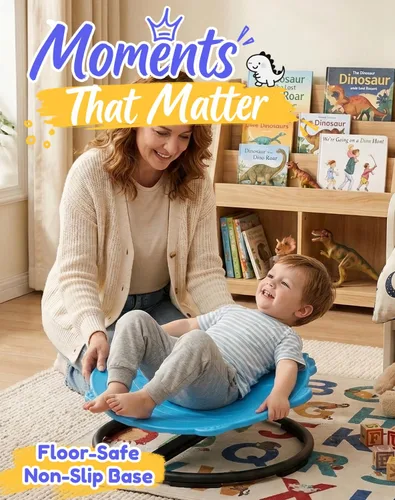 Miniatura 2 de Silla Giratoria de Dinosaurio para Niños Autistas – Juguete Giratorio Sensorial, Silla Giratoria para Niños con Autismo, Asiento Giratorio Sensorial