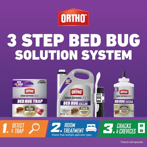 Miniatura 7 de Ortho Home Defense Max Bed Bug & Flea Killer Powder – Pulgas y chinches en polvo, aplicar a grietas y grietas en marcos de cama y de ventana