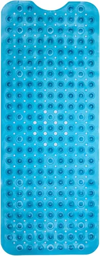 Miniatura 17 de ENKOSI Tapete de baño antideslizante, extra largo de 40 x 16 pulgadas, tapete antideslizante grande para bañera y ducha con ventosas y agujeros