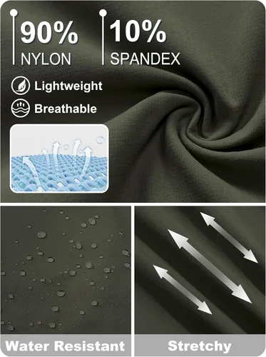 Miniatura 33 de TACVASEN Pantalones tácticos ligeros para senderismo, impermeables, de secado rápido, para trabajo, lluvia, exteriores, 8 bolsillos