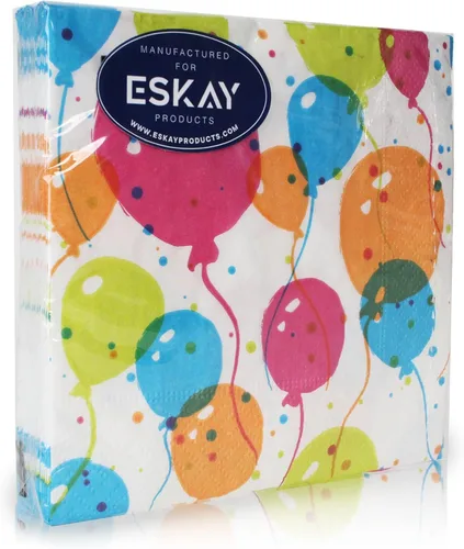 Miniatura 2 de Servilletas de globo para cócteles, aperitivos, bebidas de bar, cumpleaños y eventos de fiesta, 3 capas gruesas y absorbentes