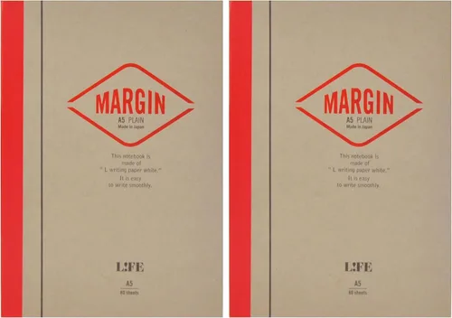 Miniatura 7 de Life, MARGIN N711 - Cuaderno de notas A5, rojo