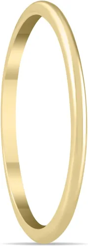 Miniatura 2 de Anillo de boda de 1mm de grosor abovedado en oro amarillo de 14K