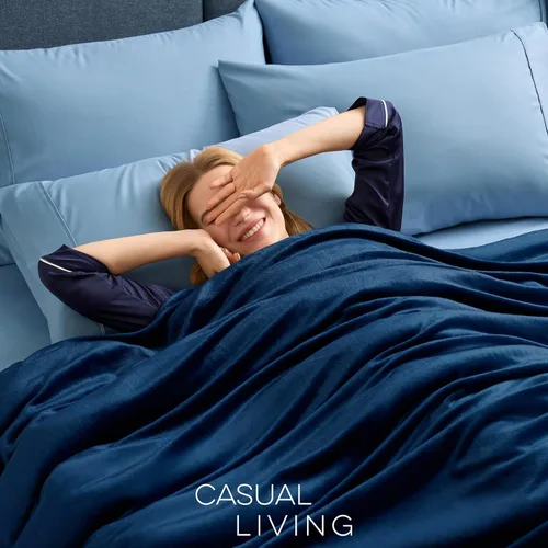 Miniatura 3 de CASUAL LIVING Manta de Vellón Tamaño King/Cal King Esponjosa, Suave, Cálida, Acogedora, Mantas de Cama para Decoración de Dormitorio, Felpa, Gruesa