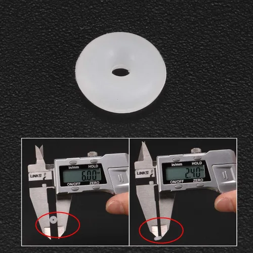 Miniatura 3 de uxcell Juntas tóricas de silicona, 0.236 in OD 0.047 in ID 0.094 in Ancho VMQ Junta de sello para válvulas de compresor reparación de tuberías